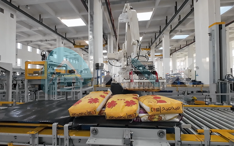 袋装粮食全自动输送包装线（埃及）