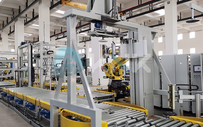 上海无纺布全自动后道包装线